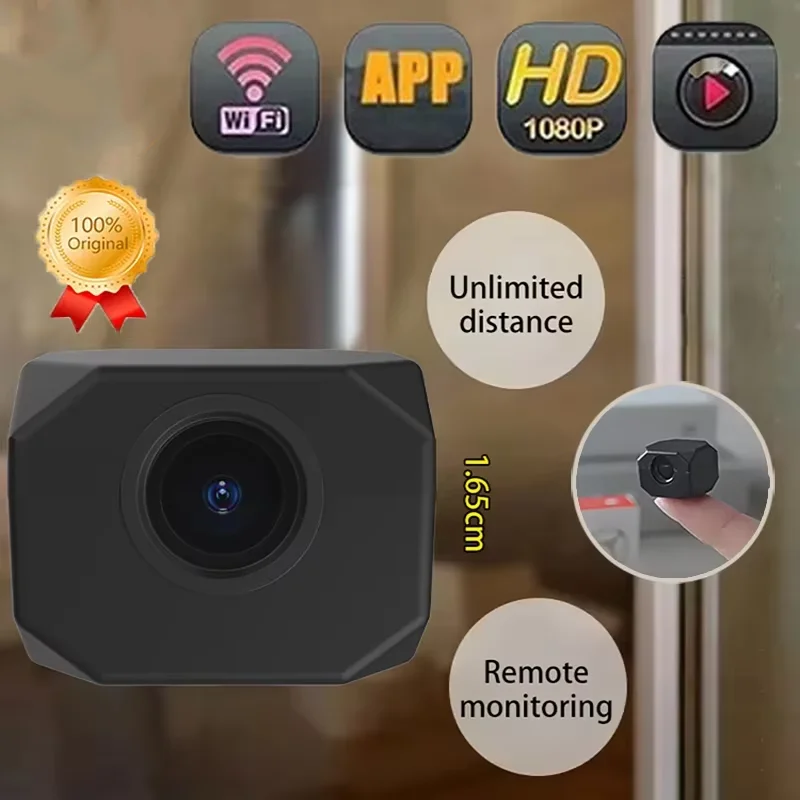 1080P HD ミニカメラ WiFi IP リモート監視軽量ポータブルビデオカメラスマートホーム監視セキュリティカメラ新 2025