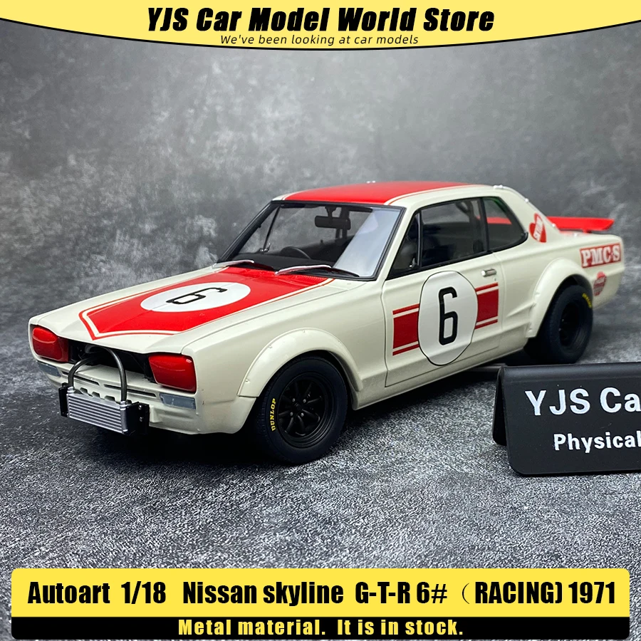

Модель автомобиля AUTOART Diecast 1/18 Nissan Skyline GT-R 6 # (RACING) Статические модели автомобилей 1971 года