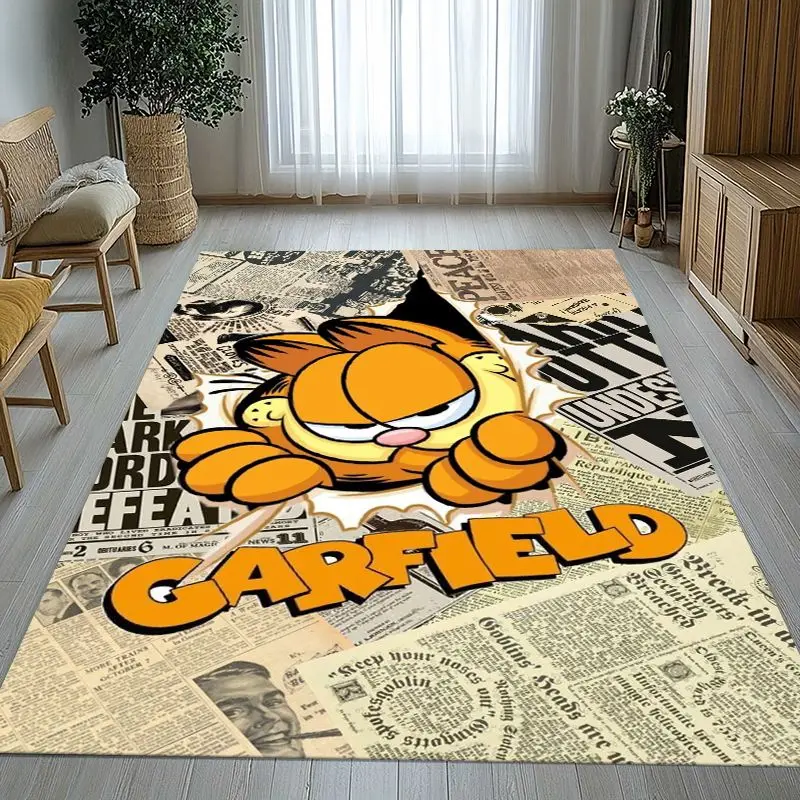 Funny Cartoon G-Garfield Area Rug,Soft Non-Slip Carpet Mat for Living Room Bedroom Kids Playroom,Sofa Floor Rug,Home Decor Gift
