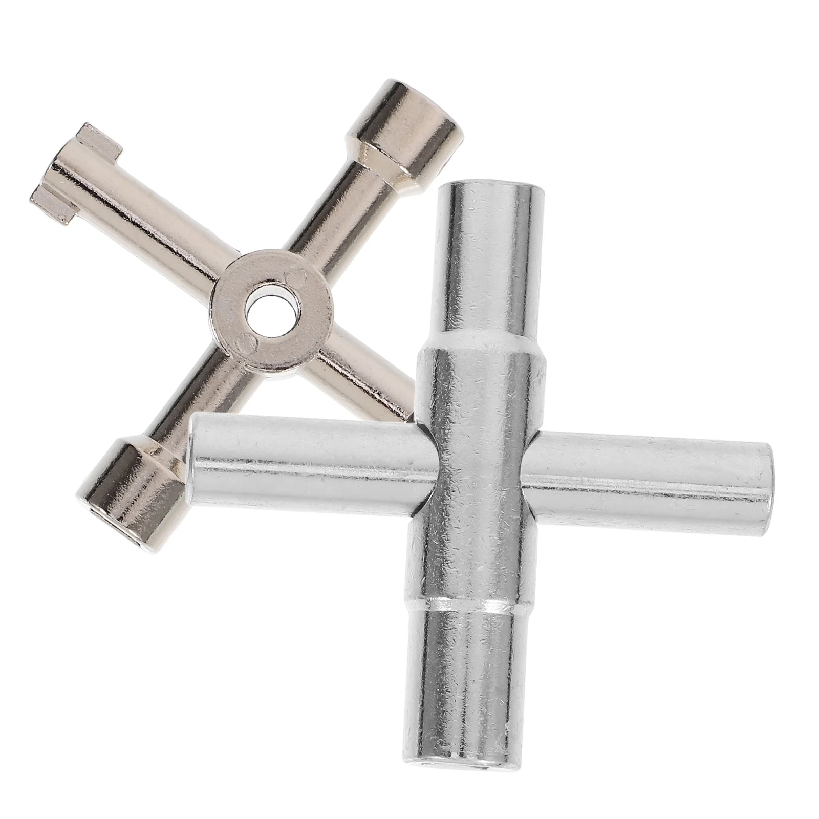 

2pcs Multi-Functional Water Spigots Meter Valve Universal Radiator Tool Gas Key Plumbing Bleeding Socket Keys Utility Key