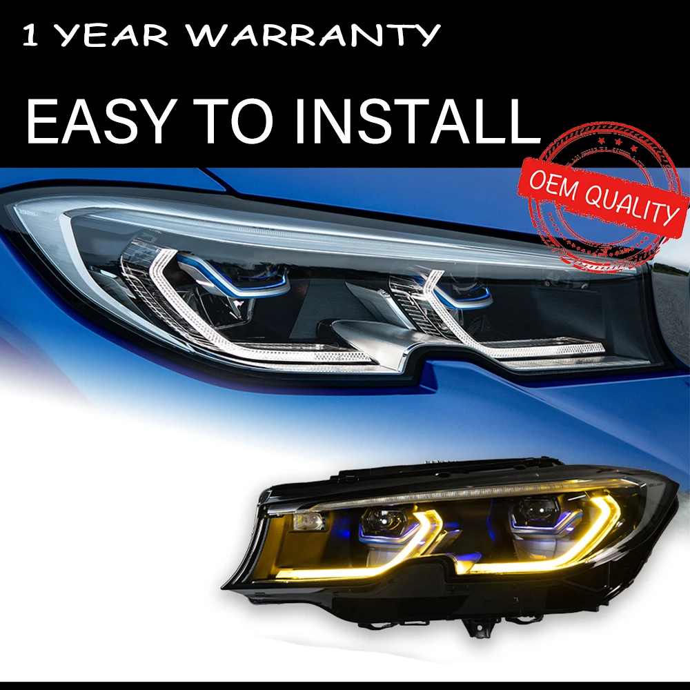 

Headlights For BMW G20 G28 2019-2021 G28 Car автомобильные товары LED DRL Hella 5 Xenon Lens Hid H7 M3 320i 325i Car Accessories