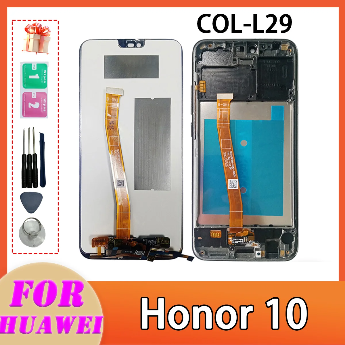 5.84\'\' TFT For HUAWEI Honor 10 LCD Display Touch Screen Digitizer For Huawei honor10 COL-L29 LCD Display Without Fingerprint