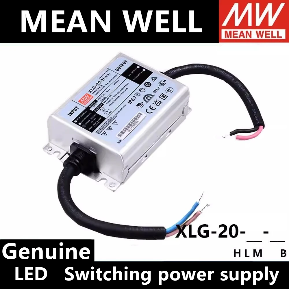 

MEAN WELL XLG-20 20W Constant current mode output LED driver XLG-20-H/L/M-B Switching Mode Power Supply XLG 20 LED