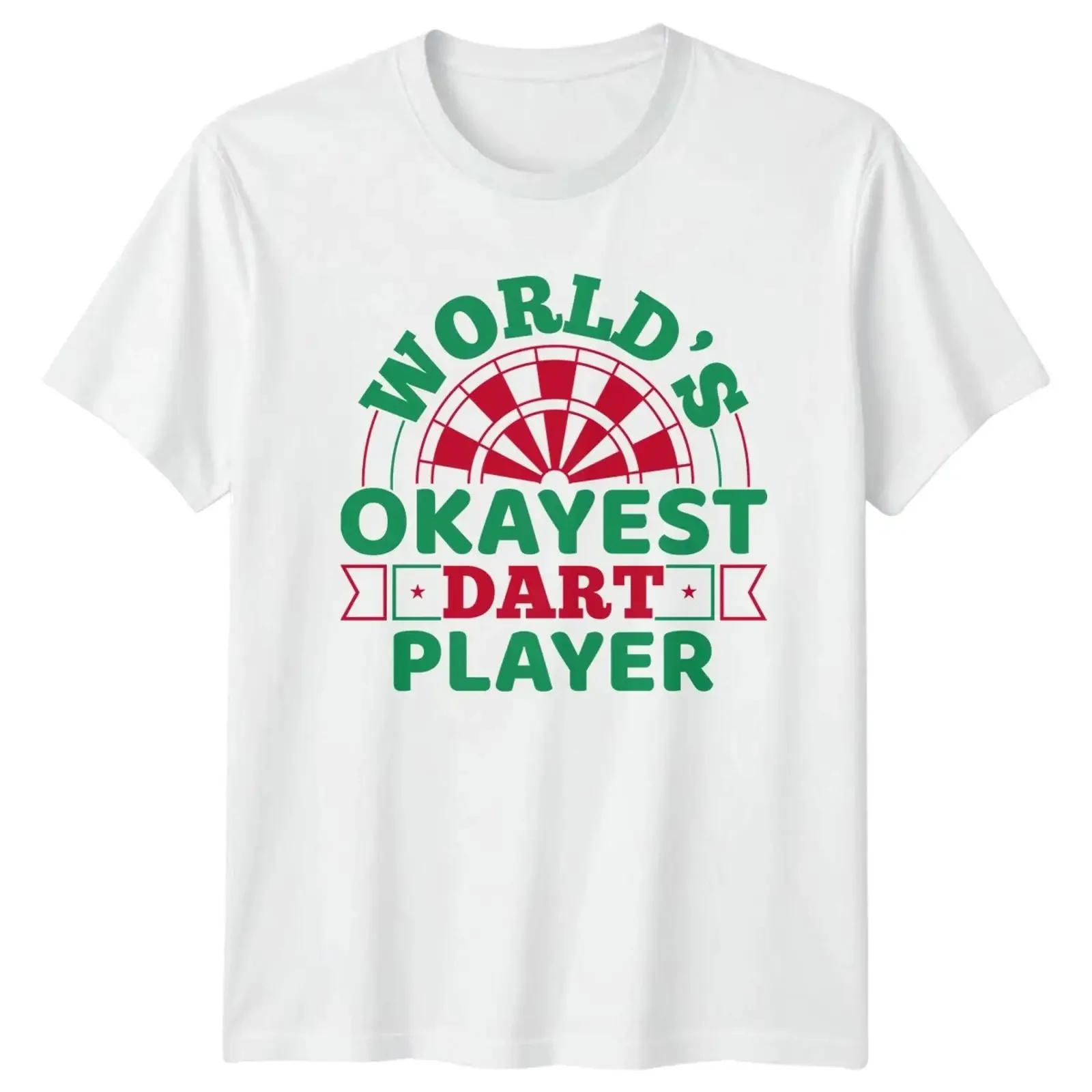 Worlds Okayest Dartspieler T Shirt Dartsport Geburtstag Geschenk für Sie und Ihn vintage Washed Stylish Unisex streetwear Soft