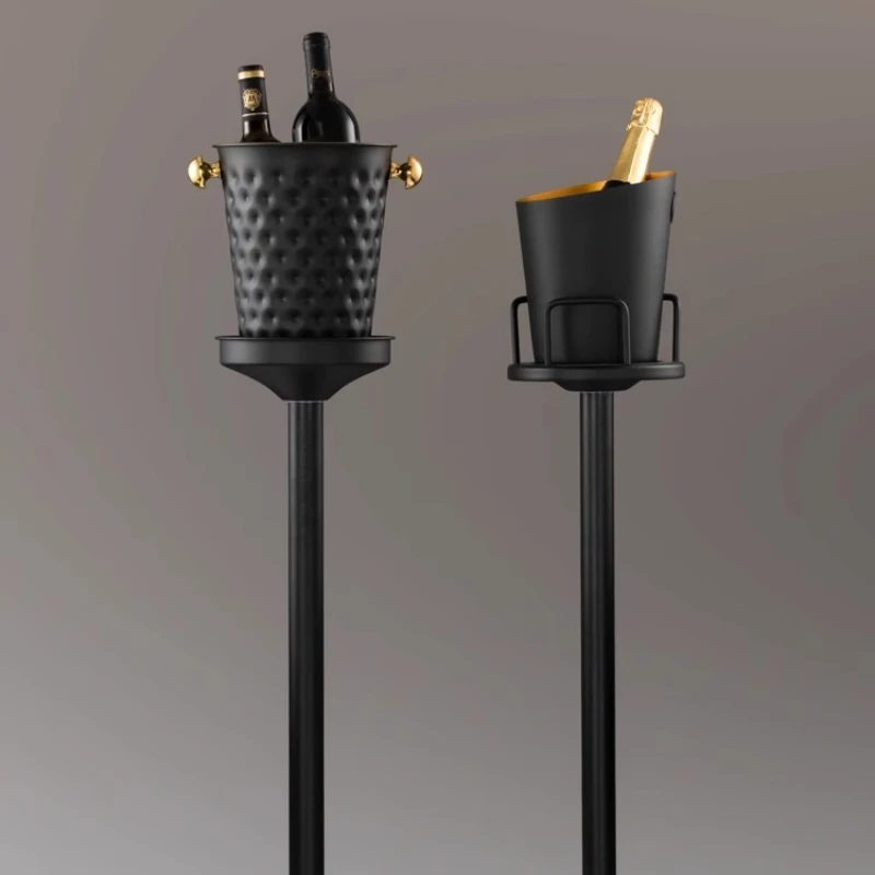 

Floor-to-ceiling champagne bucket bar club ice bucket set thickened ice bucket bracket soft design catering ice wine