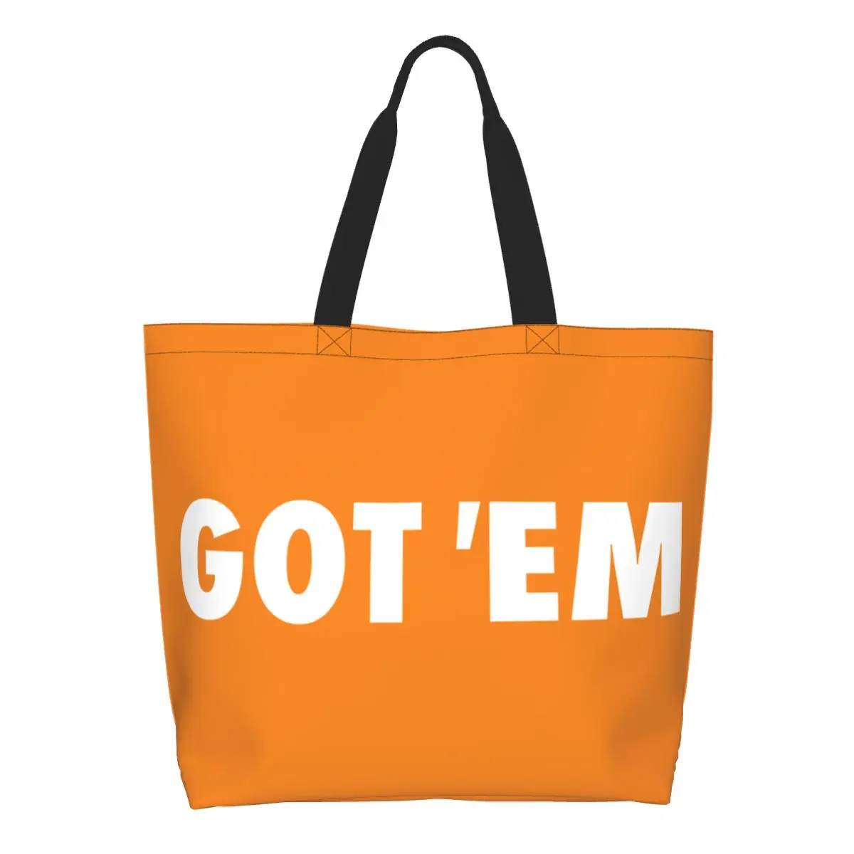 

Custom Got Em Shopping Canvas Bags Women Portable Large Capacity Grocery Shopper Tote Bags