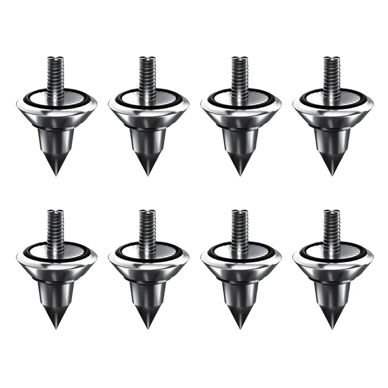 B63B-HIFI Audio Speaker Amplifier Shock Absorbing Foot Cone Feet Base Nail Isolation Spikes Stand Pad,8PCS M8 Foot Nail