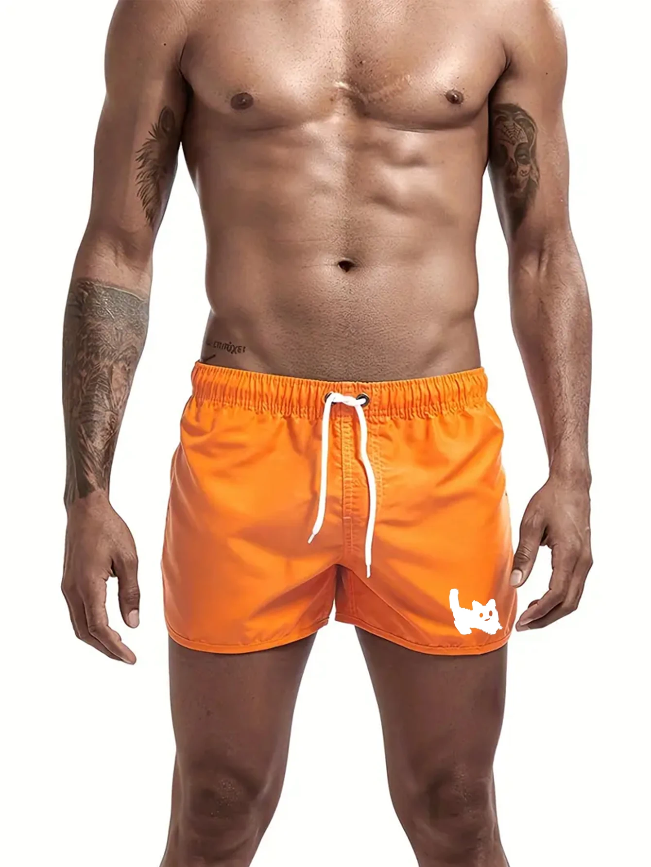 

Men's Swim Shorts Swim Trunks Quick Dry Board Shorts Bathing Suit Breathable Drawstring With Pockets for Surfing Beach Summer