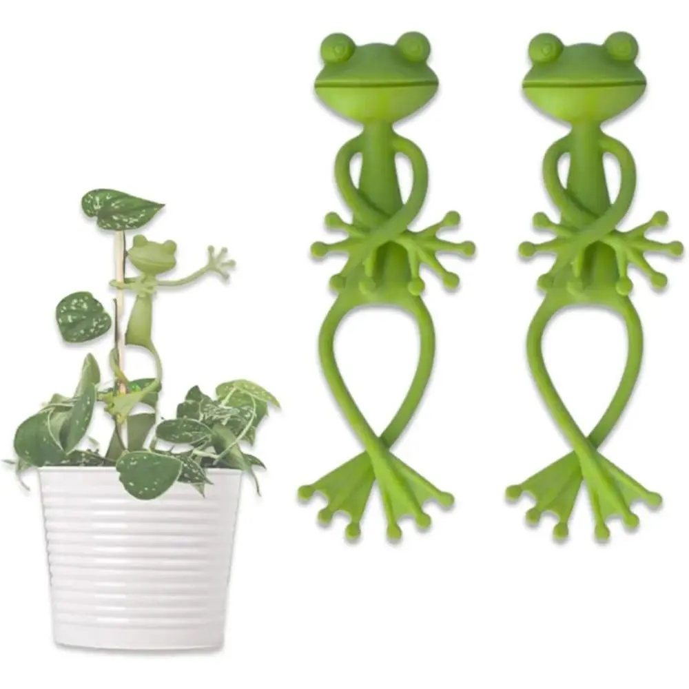 1/2/4PCS Universal Frog Plant Stand Garden Trellis Green Plant Climbing Fixture Clips Supporting Plant