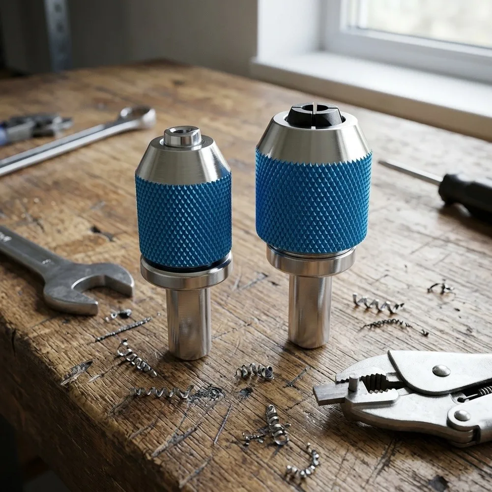 Tap Socket Set for Threading Jobs Featuring Steel Material and Compatibility with #6 1/4 inch and 1/4 1/2 inch 2