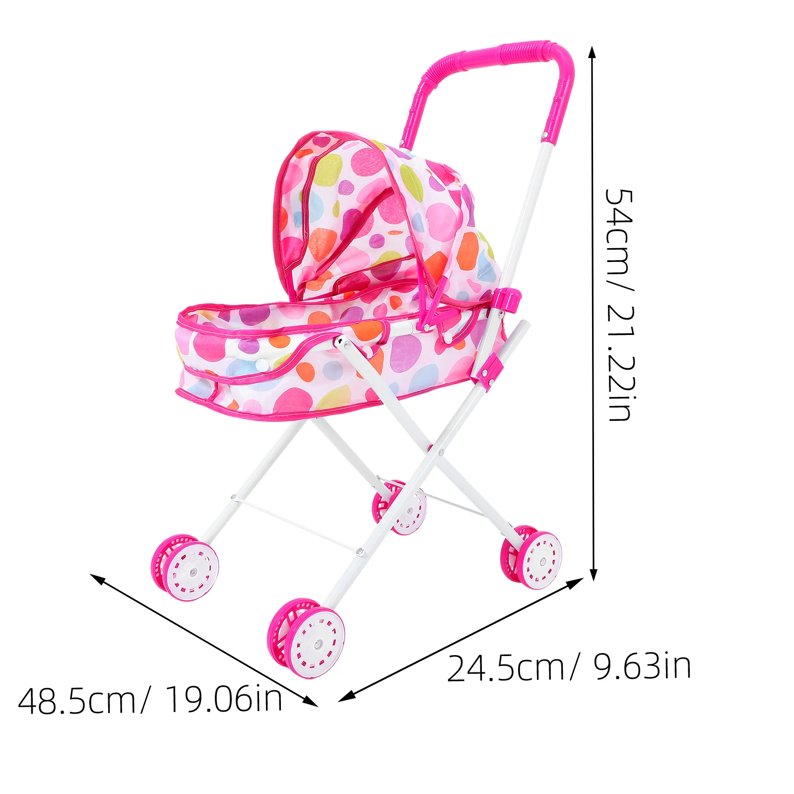 Stroller Furniture Dollies Baby Accessories Simulated Can Move Iron House Play Game Child