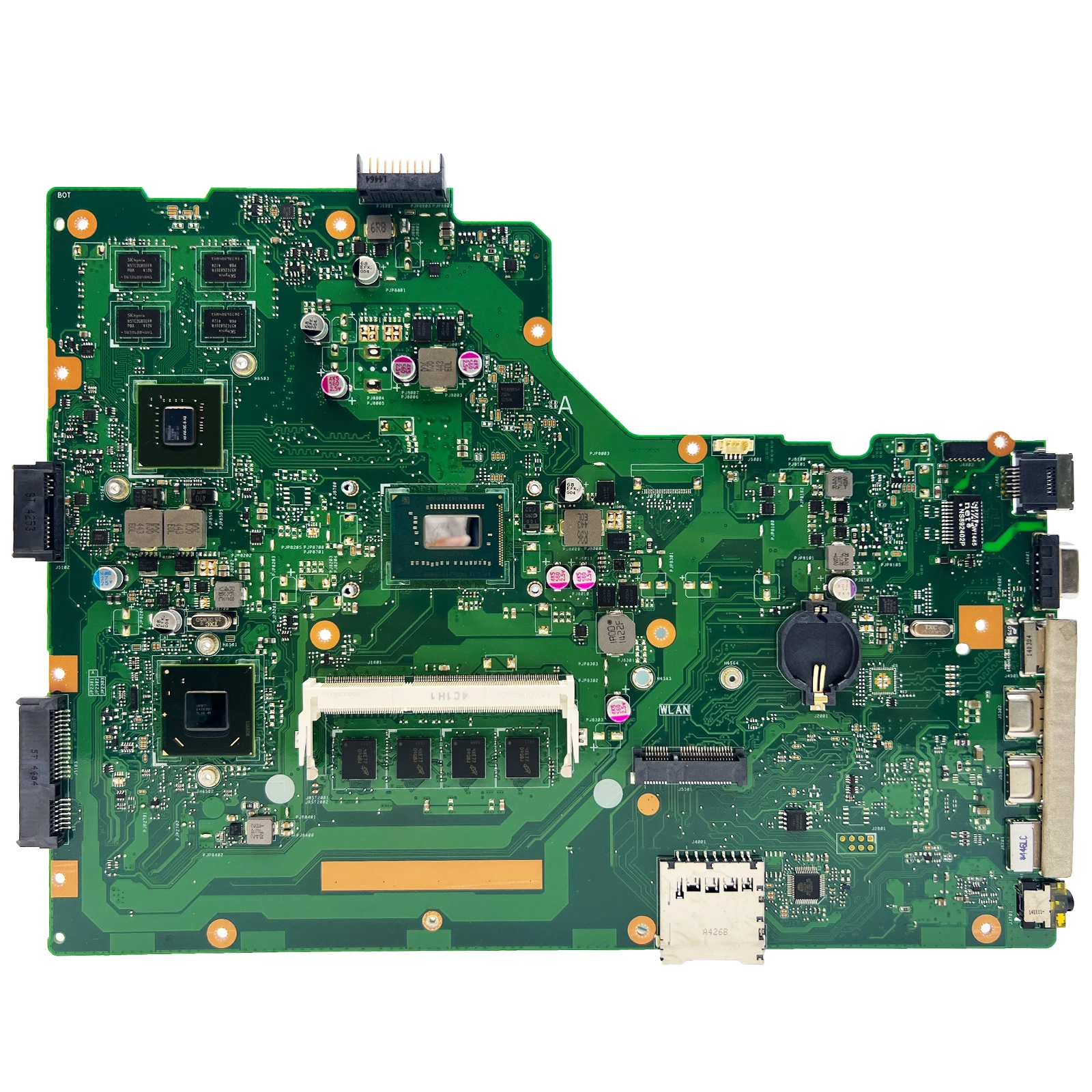 AKEMY X75VB Laptop Motherboard For ASUS X75VC X75VD X75V X75A Mainboard With CPU i3 3th Gen HM76 2G/4G-RAM GT740M DDR3