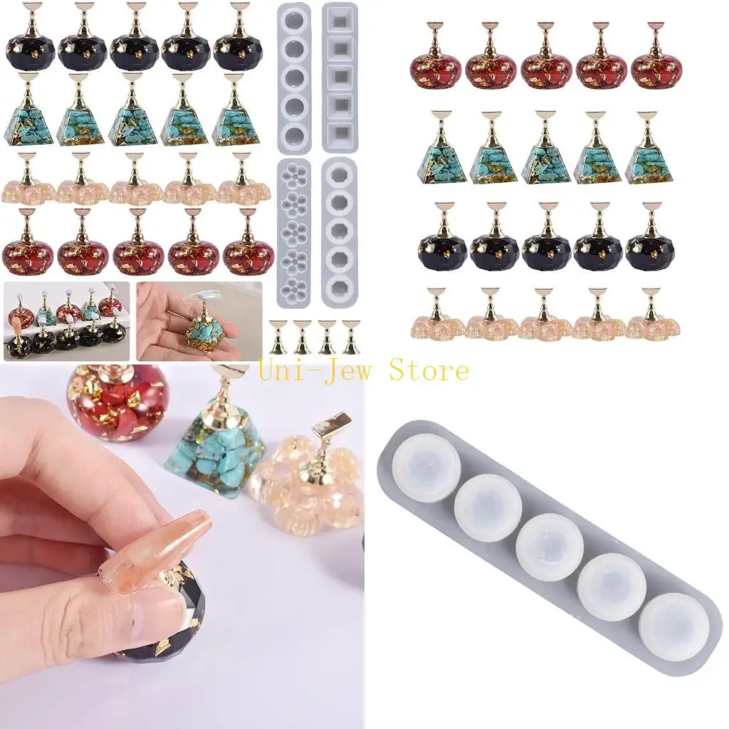 

40GB Display Stand Resin Silicone Mold Tips Holder Epoxy Resin Casting Mold