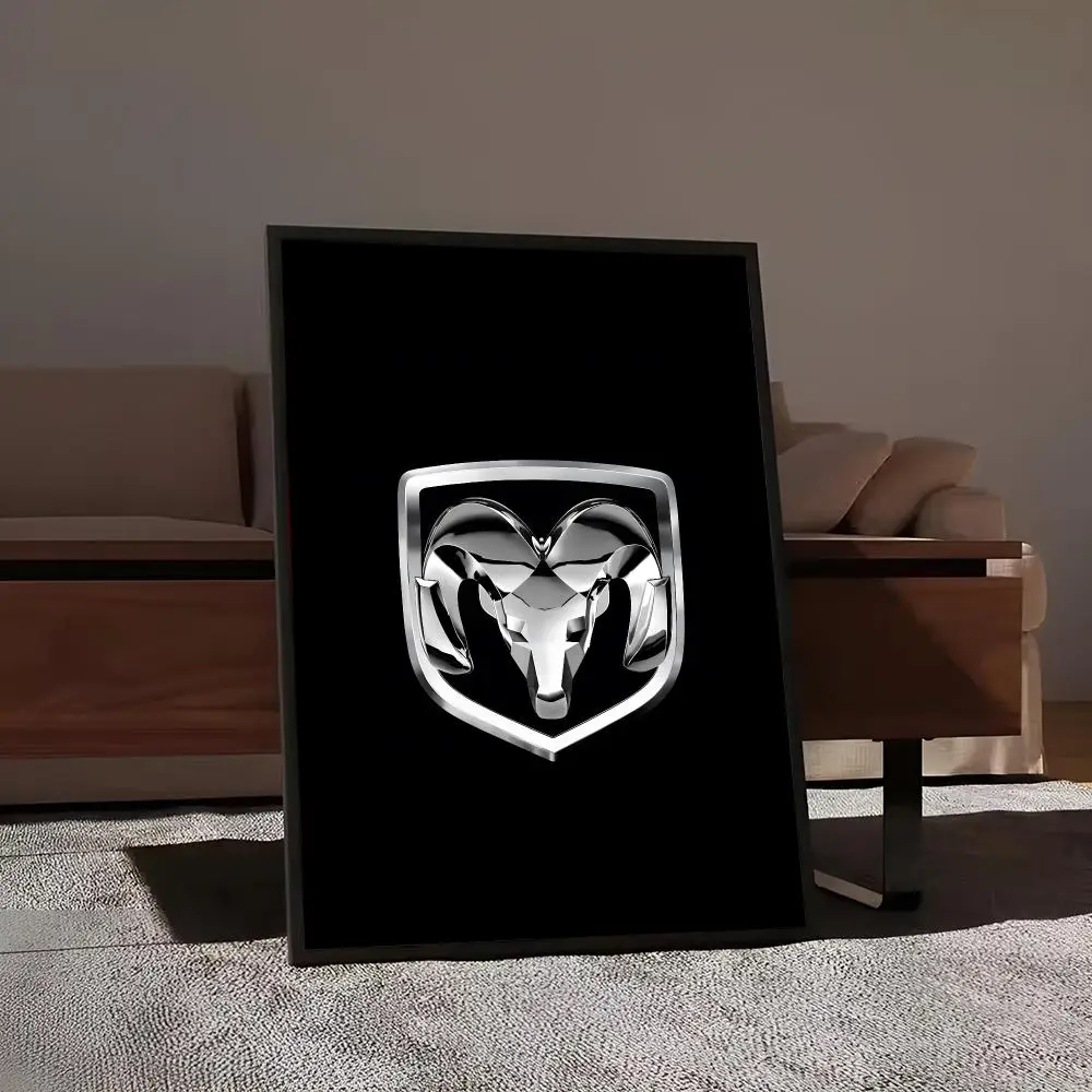 D-Dodges Car Logo Painting Calligraphy Print Canvas Art Pictures Home For Living Room Modern Decor Room Home Decor view 5
