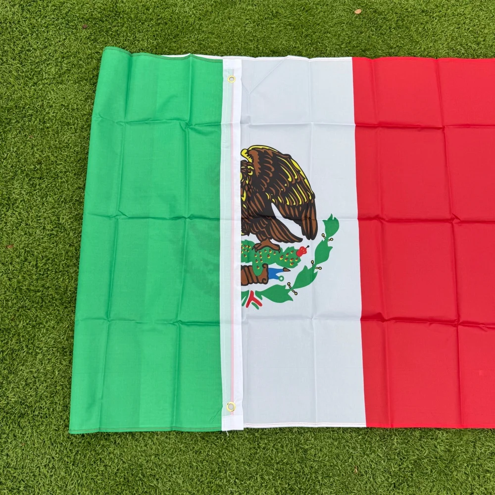 Mexico Flag 150x90cm Large 3x5 FT Mexican National Flag Polyester Double Stitched Outdoor Indoor Decoration view 5