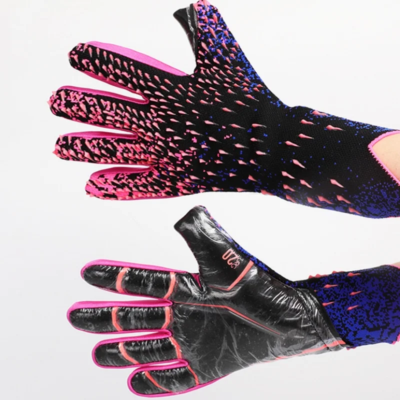 Luvas de goleiro de futebol profissional látex engrossado proteção adultos luvas de goleiro esportes de futebol com tamanho 6/7/8/9/10