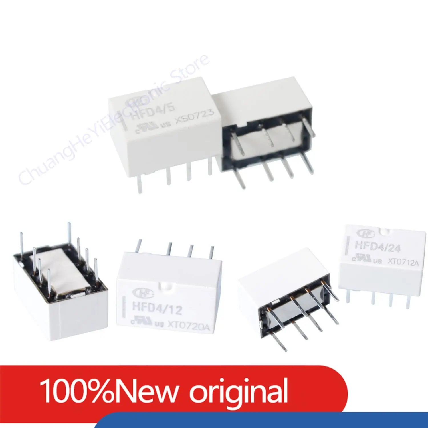 

10pcs/lot Signal Relay HFD4/3 HFD4/5 HFD4/12 HFD4/24 HFD4/3/5/12/24 3V 5V 12V 24V 2A 8PIN Two sets of conversion DIP8