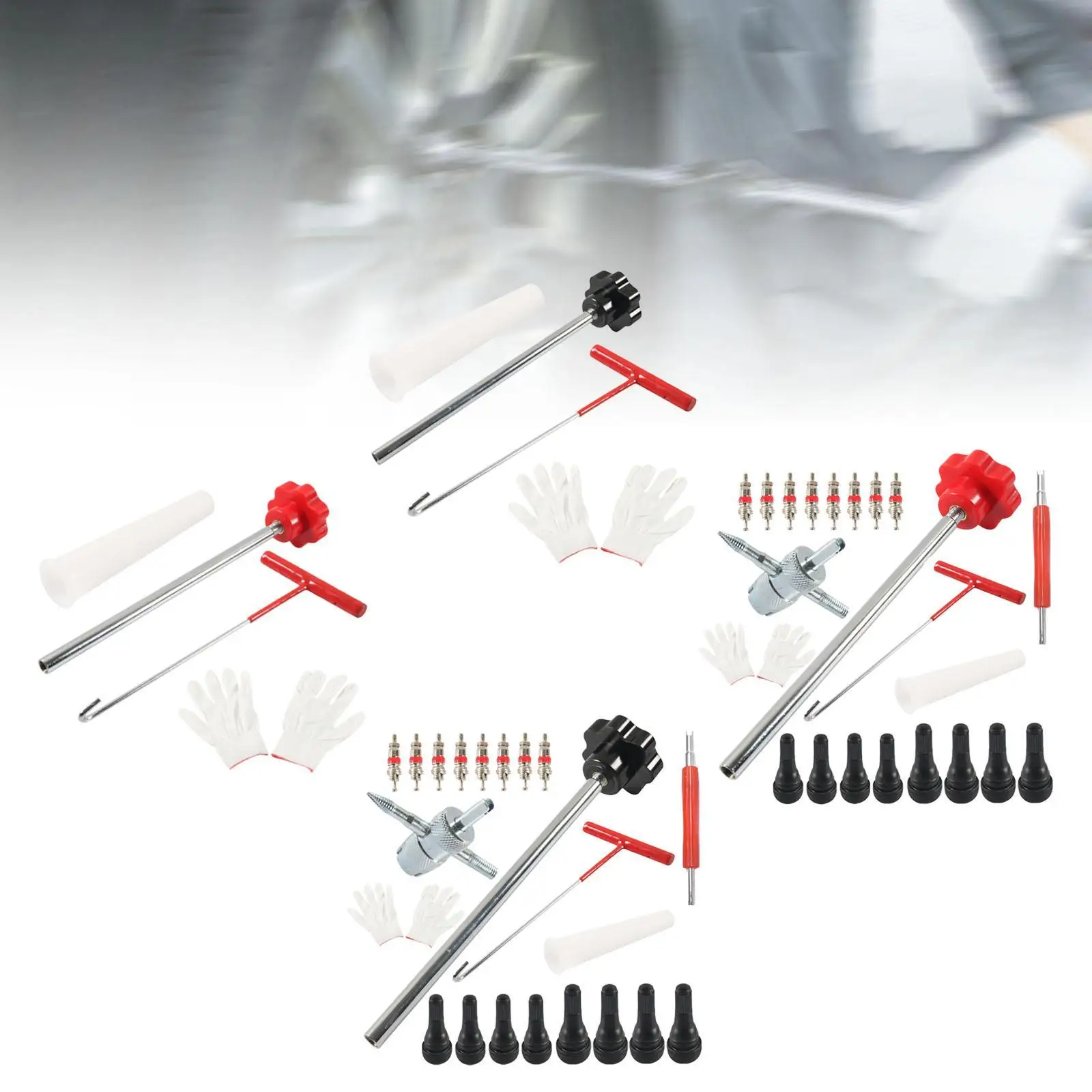 Quick Change Tire Valve Tool Kit Installer Tool Universal Multifunctional Utility Replacement for Motorcycle Auto Truck