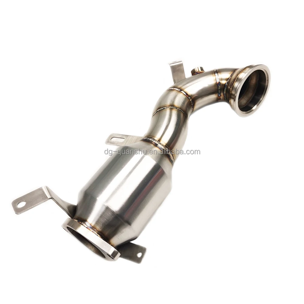 Exhaust Downpipe for Fiat Abarth 500 595 695 Garrett 1446 Turbo with 200 cell Catted 1.4L