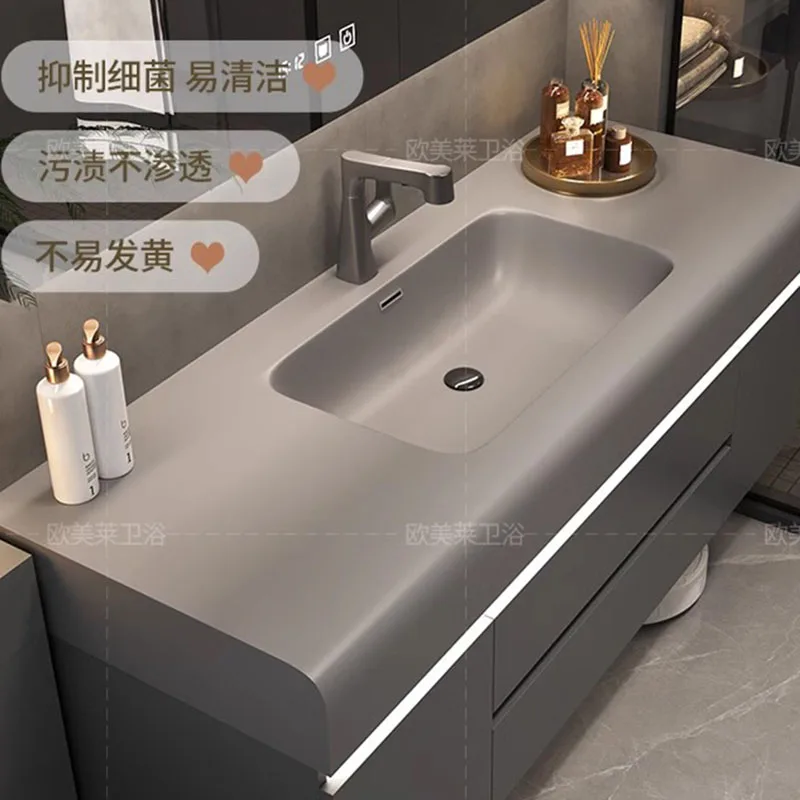 Mirrors Multifunction Home Furniture Bathroom Cabinet Washbasin Wooden Cabinets Salon Station Luxury Closed Kast Storage Toilet