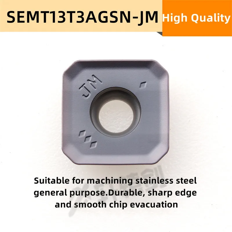 10 قطعة SEMT13T3AGSN-JM XM9030 XMH25 كربيد إدراج تحول أداة قاطعة المطحنة أداة قطع CNC الشق قطع تحول أداة