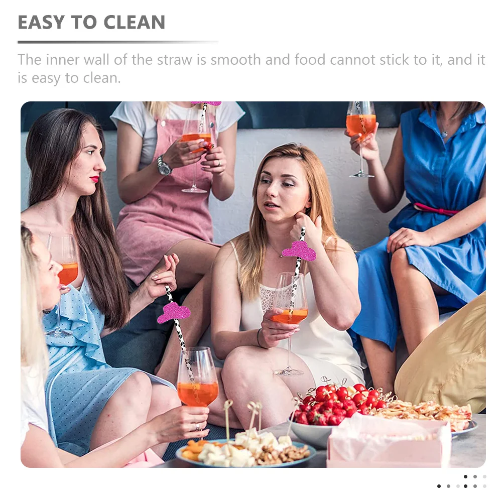 

30Pcs Cow Print Paper Straws Novelty Cowboy Hat Design Smooth Inner Wall Party Supplies Birthday Decorations Juice Drinking