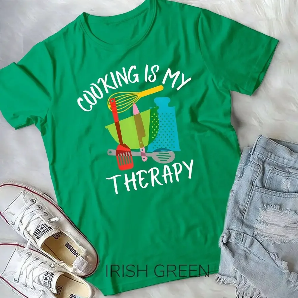 Cooking Is My Therapy - Chef & Cook Gifts Funny Culinary Unisex T-shirt