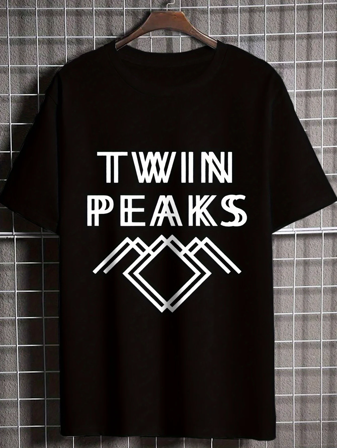 

Мужская тяжелая футболка размера Twin Peaks — футболка с круглым вырезом из 100% хлопка, легкая дышащая ткань для повседневного использования и
