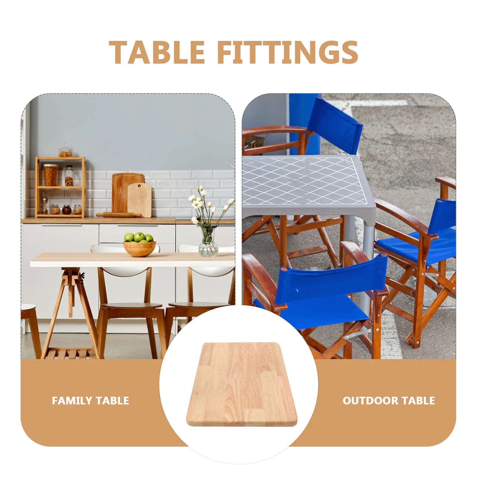 

Wooden Desk Top Replacement Natural Wood Table Top Dining Room Restaurant Durable Wear Resistant 40x30cm Wood Desk