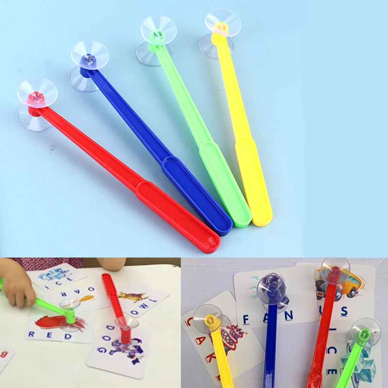 【K】4pcs/Set Quickly Slam The Picture Cards Puzzle Family Party Game Toys Sucker Hammer For 2-4 Player Board Game Listening Toy
