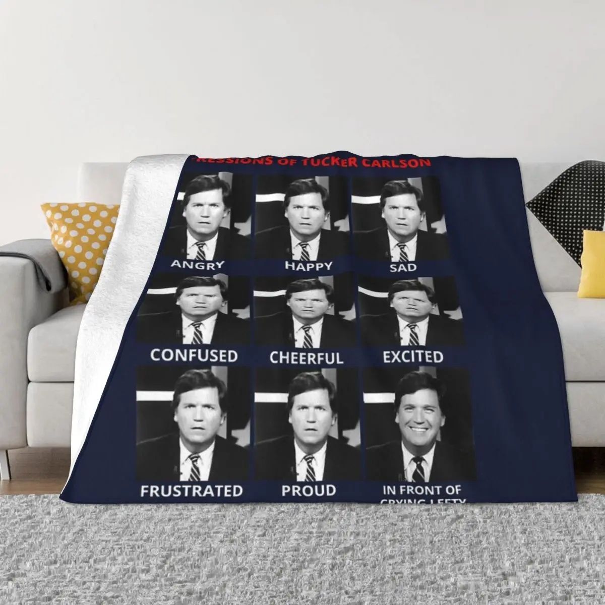 The Expressions Of Tucker Carlson Home Bed Blankets Throw Blanket Blankets And Blankets Throw Blanket