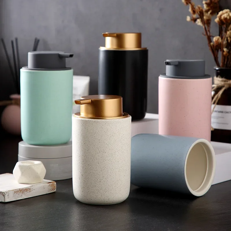 

Керамический дозатор для геля для душа, мыла, шампуня, лосьона, аксессуар для ванной комнаты, бытовая бутылка для жидкого мыла