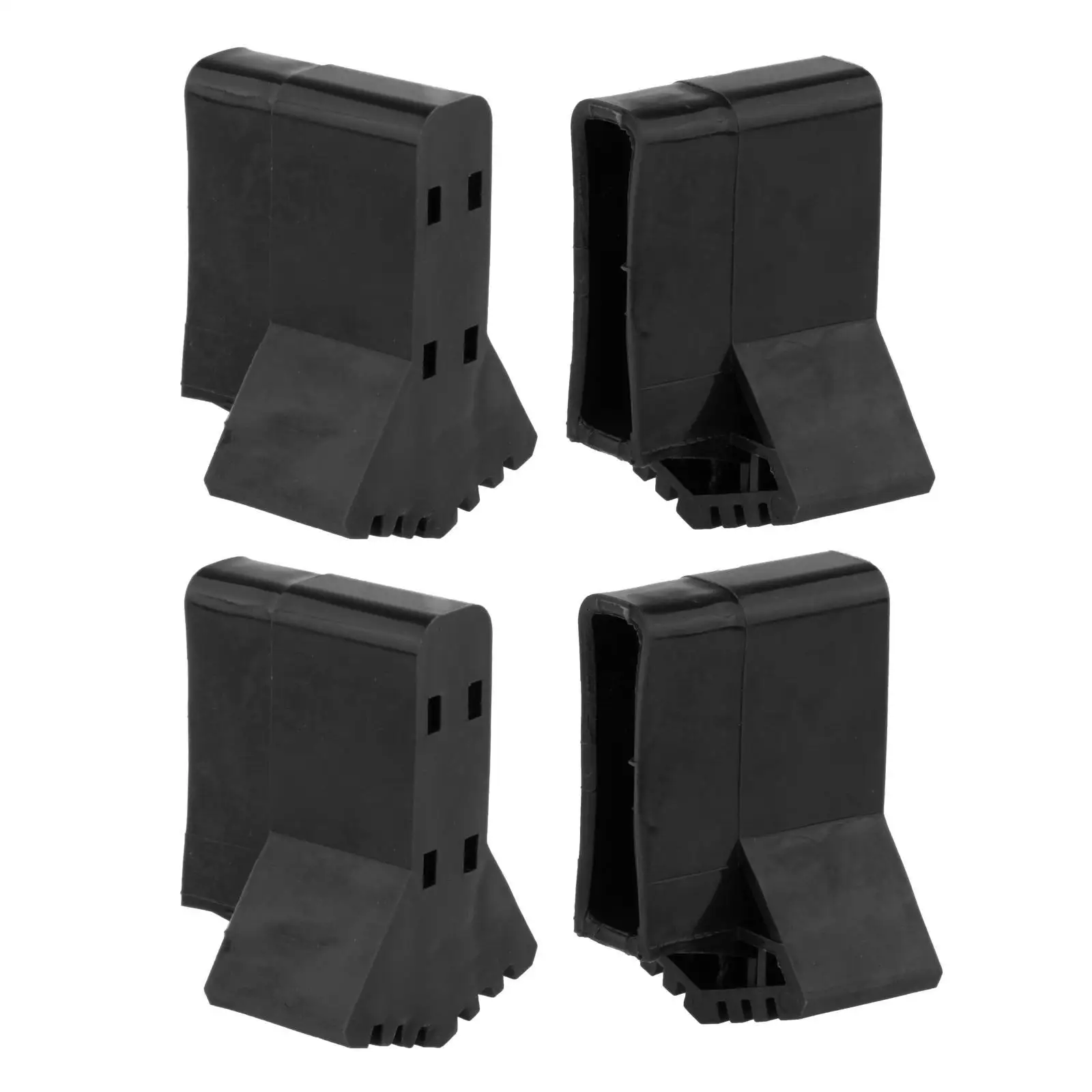 Heavy-Duty Ladder Foot Covers - Set of 4, Black, 9cm x 2cm x 6cm