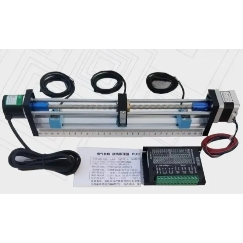 Stepping Motor Set PLC Learning Motion Control Positioning Slide Module, Screw Linear Slide