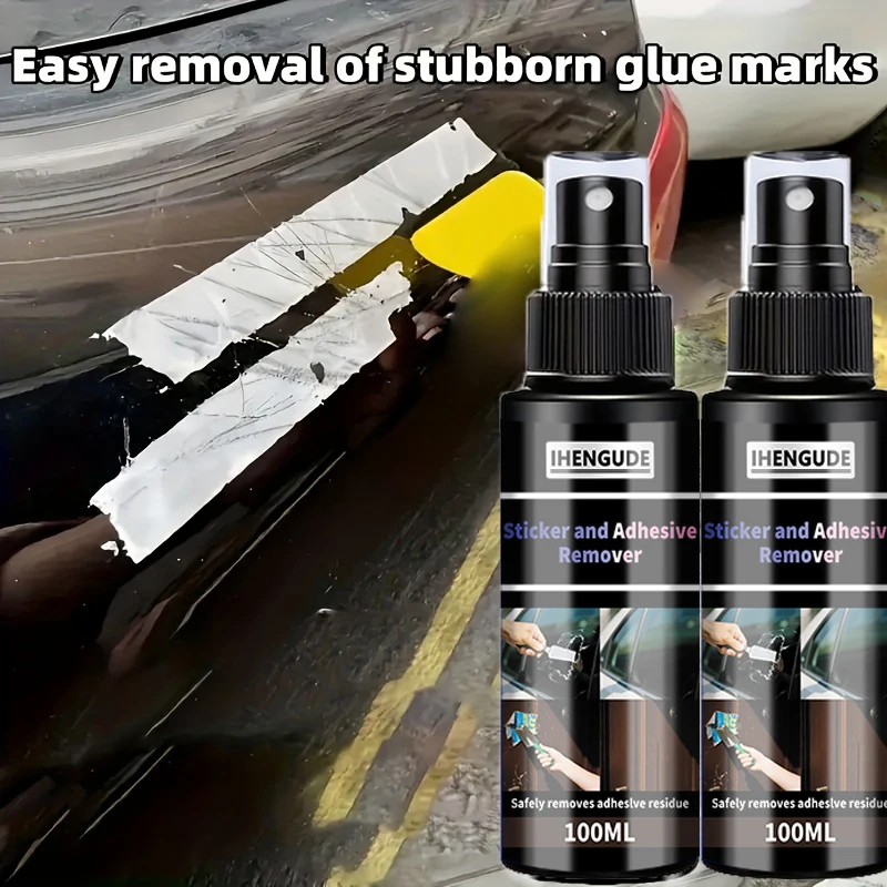 The Adhesive Removal Spray Can Safely Remove Stickers, Glue, Decals, Labels, Sticker Residue, Tape Residue, and Chewing Gum Residue from Cars, Motorcycles, Furniture, Tiles, and Wood