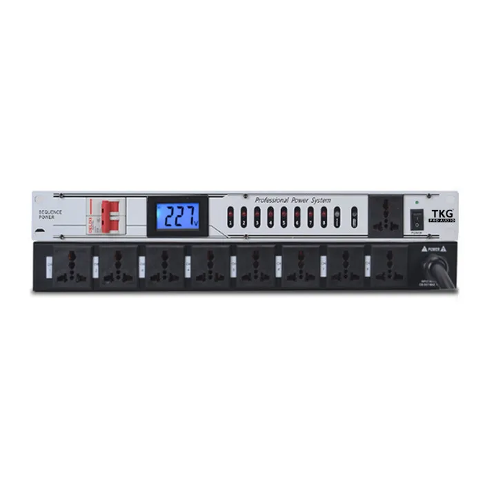 

TKG sound system stage performance 8 channel sequencer power professional audio power sequencer power sequence controller
