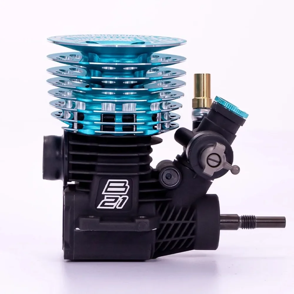 NF OS Engines SPEED B21 ONGARO W.C. 21 Nitro Engine Kit with TB02 Exhaust Pipe Combo for 1/8 Off Road IC Buggy Racing Model RC C
