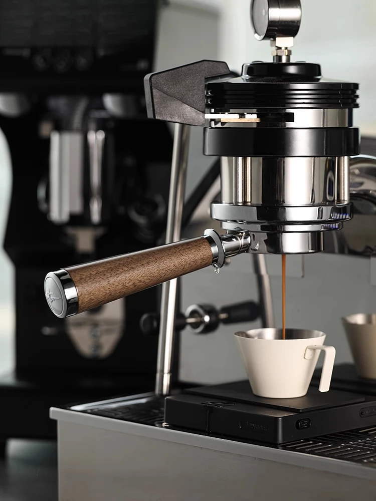 Per MHW-3 Bomber macchina da caffè italiana manico senza fondo in legno di noce modificato 51/54/58mm