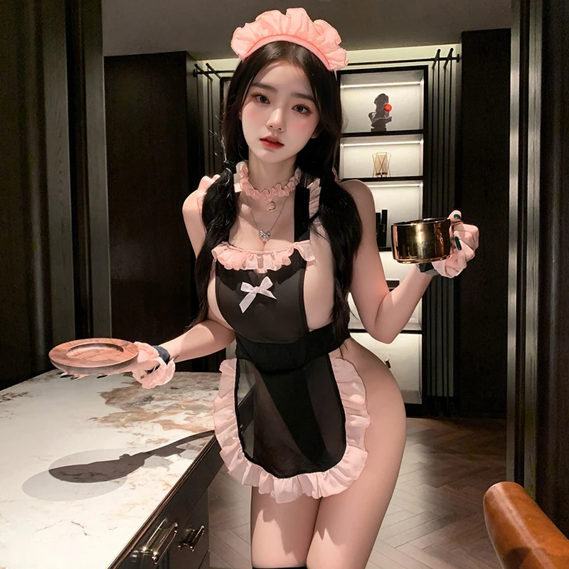 Thumbnail 2 - #18 Trending Maid Costume Dresses with Apron Sets Right Now