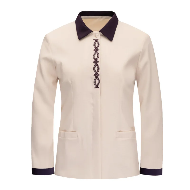 Long Sleeve Cleaning Uniform for Women Hotel Guest Room CleanerPAWorkwear for Property Management Ladies in Autumn and Winter