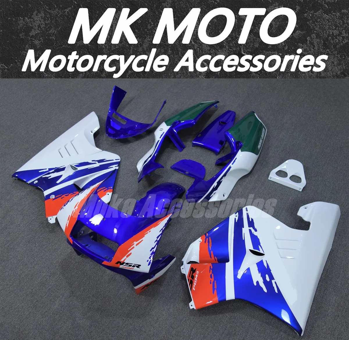 Motorcycle Fairings Kit Fit For NSR250 PGM3 P3 MC21 Bodywork Set High Quality Abs Injection Blue White Orange