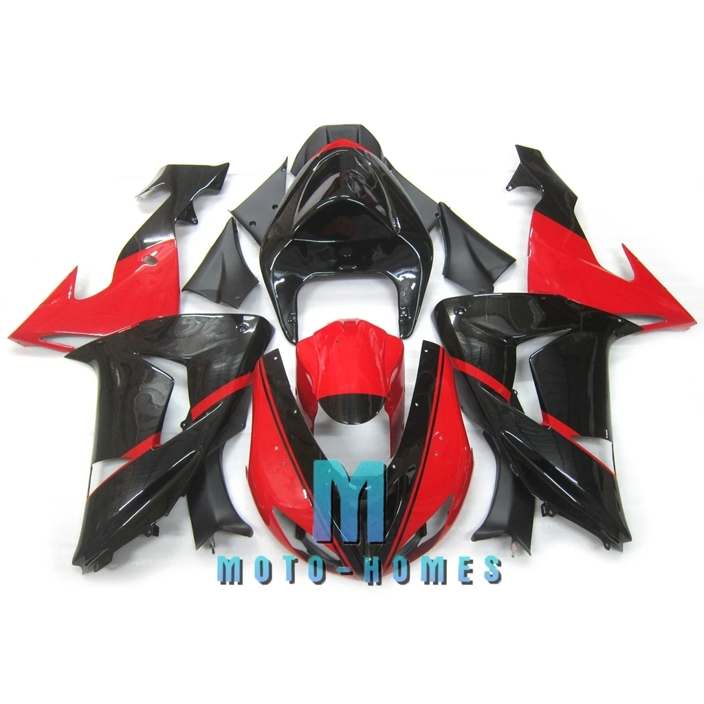 New Arrival Bodywork for ZX-10R 2006 2007 Kawasaki Ninja ZX10R 06 07 Injection Molded Fairings Set Black Red Top Selling