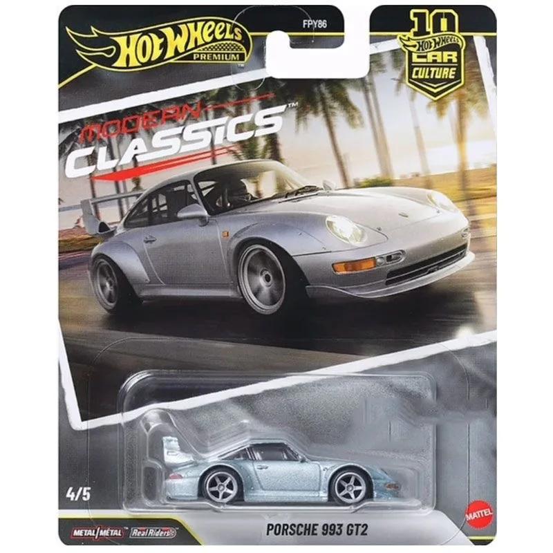Nieuwe 2026 Hot Wheels Premium Fpy86-S Modern Classics Modelauto Toyota Ferrari Testarossa Porsche 993 Gt2 1:64 Diecast Collect