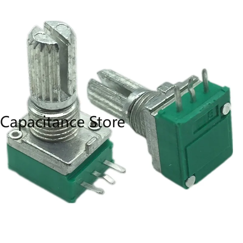 10PCS R09 potentiometer B1K5K10K20K50K100K500K single link 3-pin 15 spline RK097