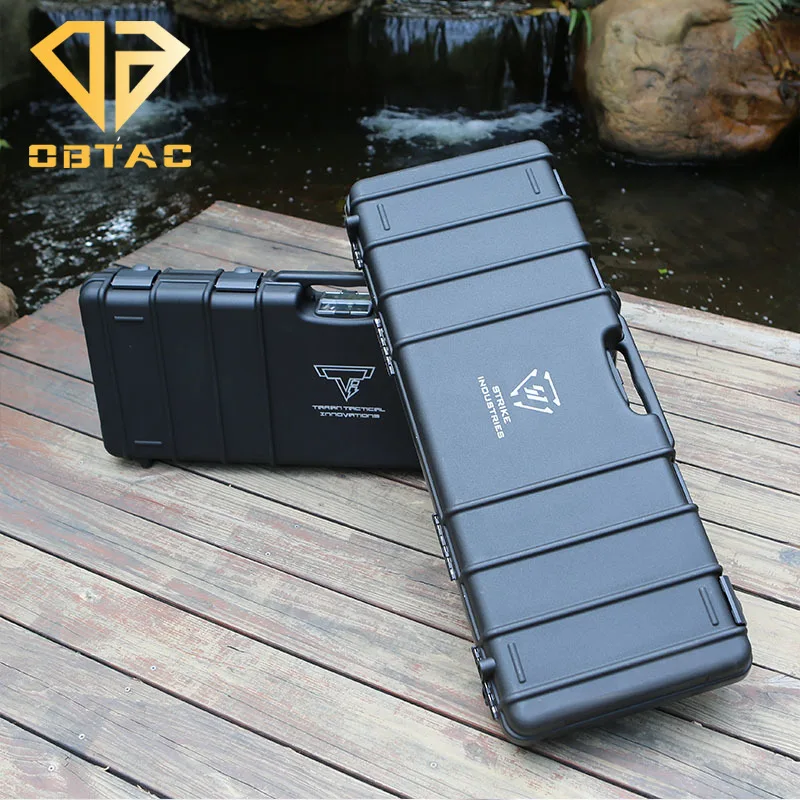 PP Tactical Special Long Tool Box Outdoors Waterproof Hard Case with Sponge Shockproof Airsoft HK 416 M4 Accessories Protect Box