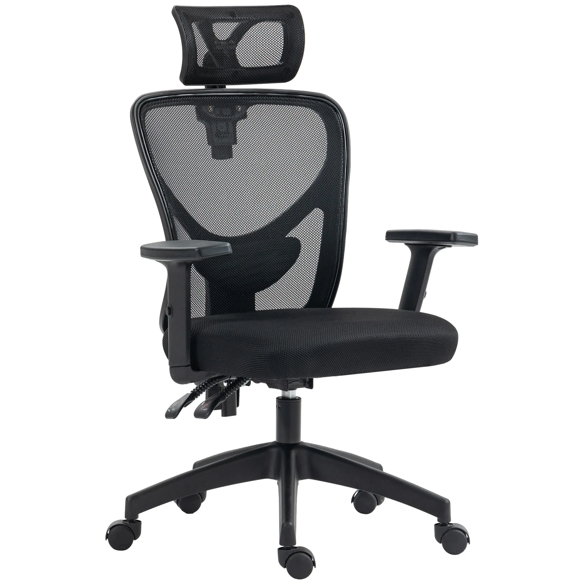 

High Back Ergonomic Computer Home Office Chair,Mesh Task Chair with Lumbar Back Support,Reclining Function,Adjustable Headrest,A