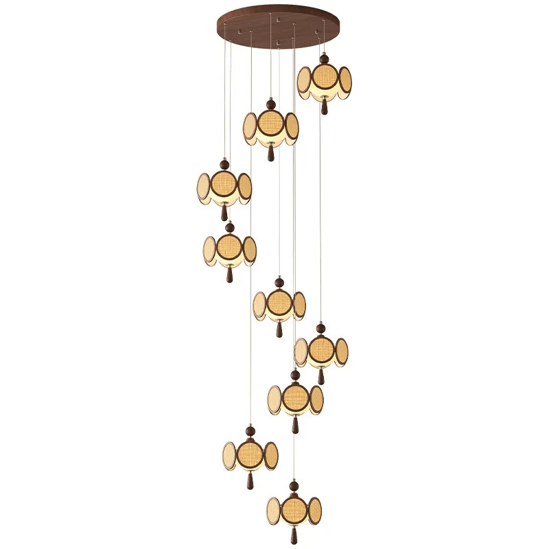 French antique villa living room empty small duplex advanced spiral staircase chandelier
