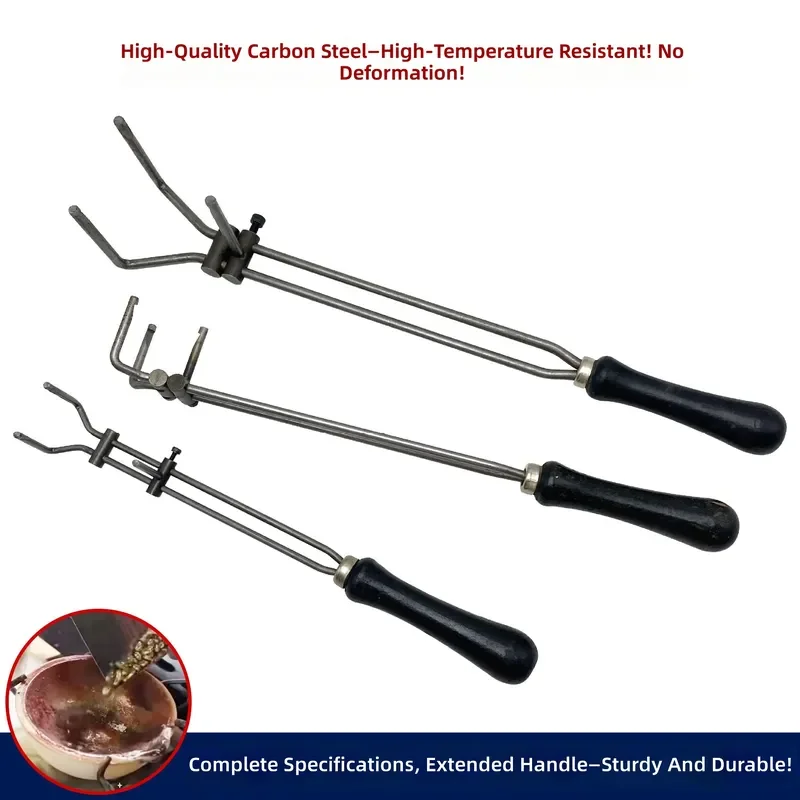 for Quartz Bowl Clip Crucible Tongs High Temperature Jewelry Processing Melted Gold Silver Crucible Clip Melting Clamping