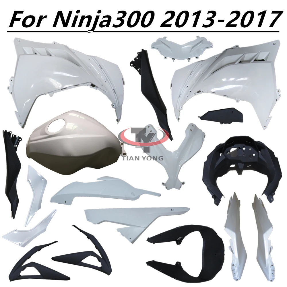 Motorcycle For Ninja300 2013 2014 2015 2016 2017 Fit ninja 300 Unpainted Fairing Bodywork Injection Accessories Plastic parts view 3
