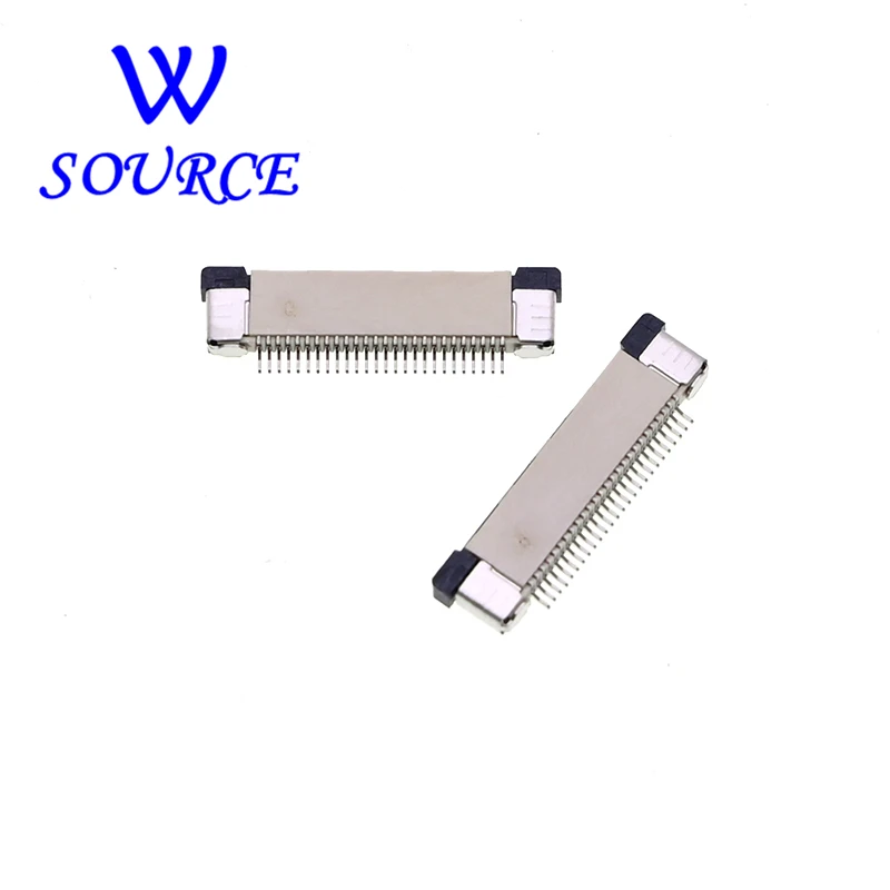 0.5mm 1.0mm FPC FFC Connector Flat Cable PCB SMT ZIF 4 5 6 7 8 10 12 16 18 20 26 28 30 32 36 40 50 54 60P Upper Contact Type view 4
